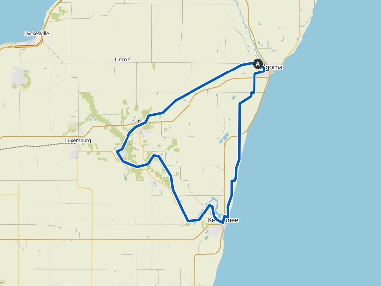 Algoma to Kewaunee Loop - The Ahnapee State Trail | bike Tour | Komoot